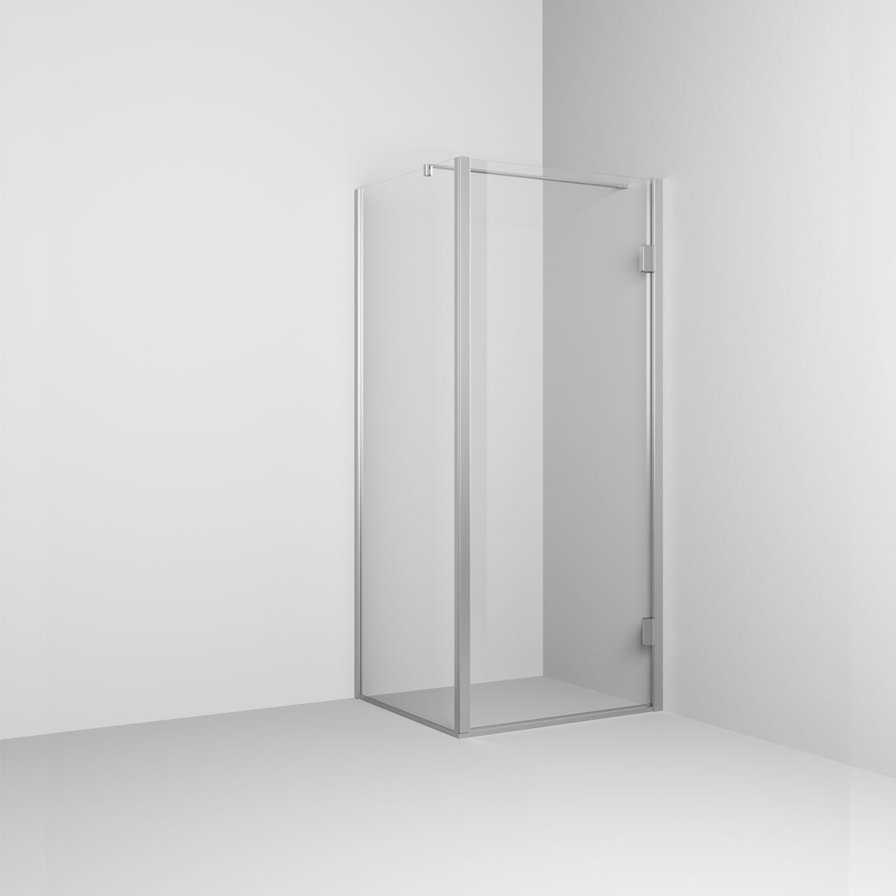 Swing shower screen - Rexa Design - fixed / rectangular / corner