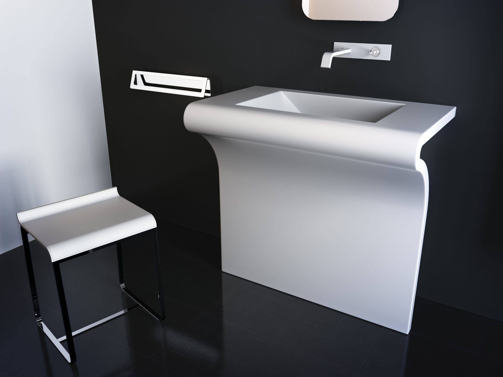 Free-standing washbasin - VENTI - Componendo - steel / enameled metal /  custom, image size:2000x1500