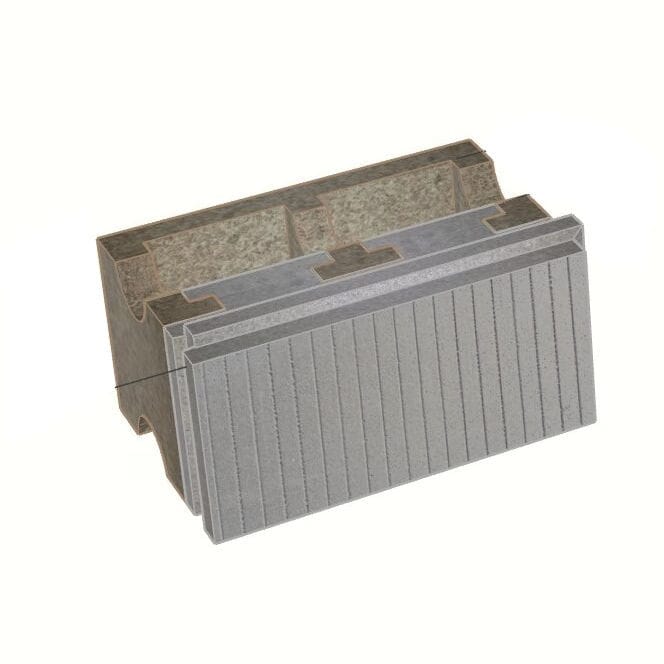 Polystyrene formwork block - B-HI35/14+17 - FIXOLITE - for wall / floor ...