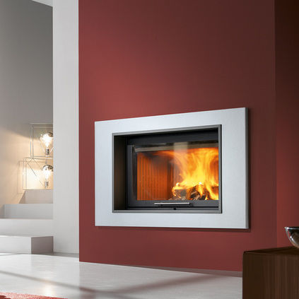 Contemporary Fireplace Surround Steel San Diego Caminetti