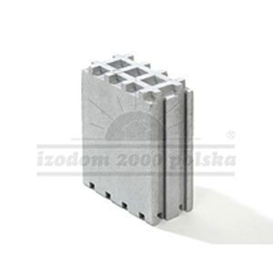 Solid brick - OC 0,2/2 - izodom 2000 polska - hollow / for wall / gray