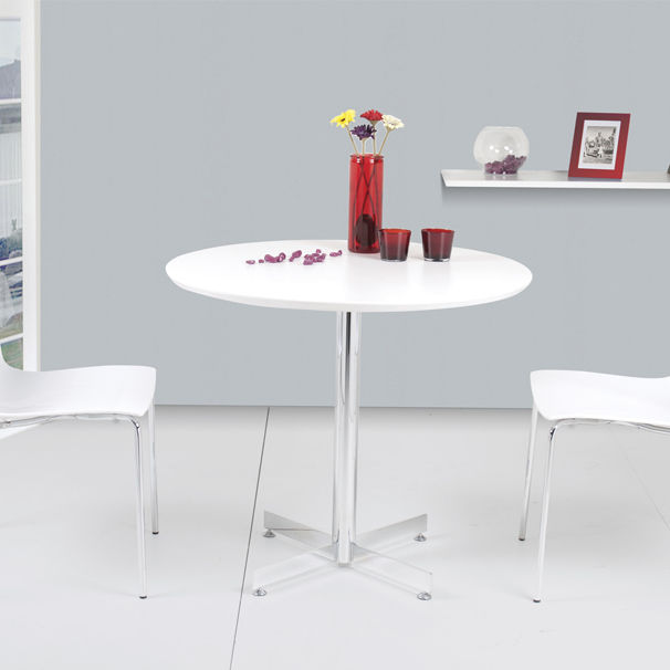 Chromed metal table base GAMA PAPATYA contemporary / for high bar