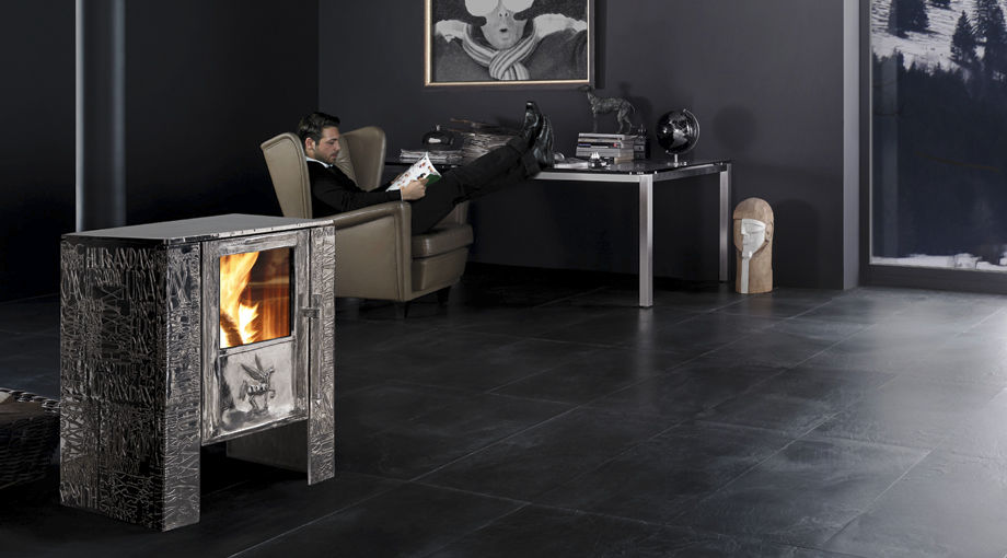 Wood heating stove - IRON DOG N°5 - Iron Dog - contemporary / cast iron