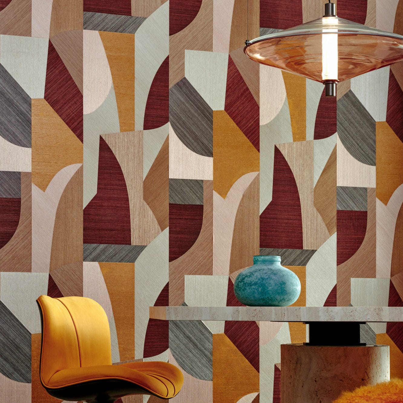 Wall-covering on non-woven backing - PUZZLE - ARTE - interior / sisal ...