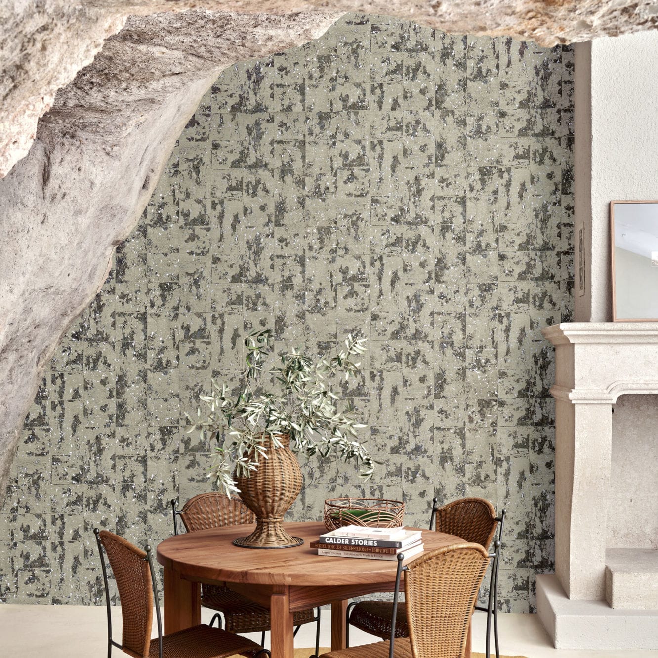 Wall-covering on non-woven backing - Éclat - ARTE - interior / cork ...
