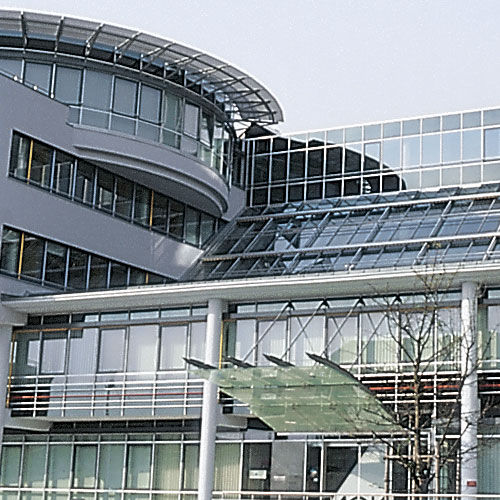 Panel Curtain Wall Aluminum And Glass Head Office Aok