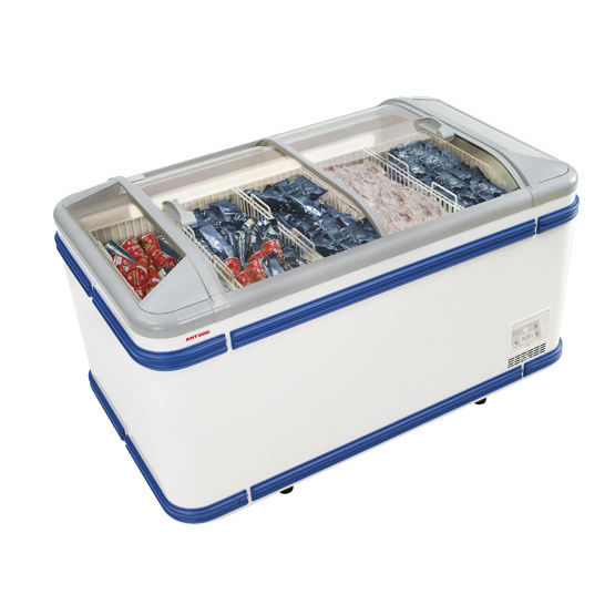 Commercial freezer MALTA AHT Cooling Systems GmbH chest / glazed