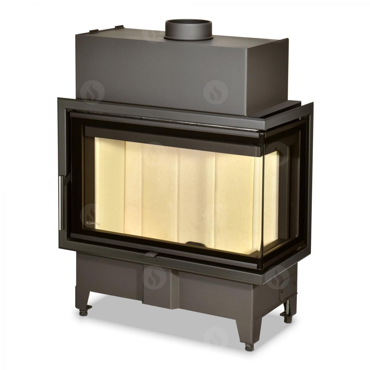 Wood Burning Fireplace Insert Corner Heat R L 2g S Romotop