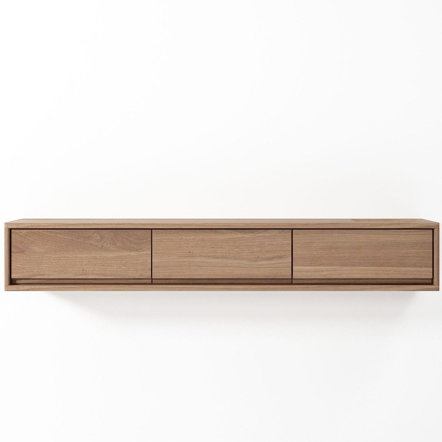 Wall-mounted shelf - CC17 - Karpenter - contemporary / teak / white oak