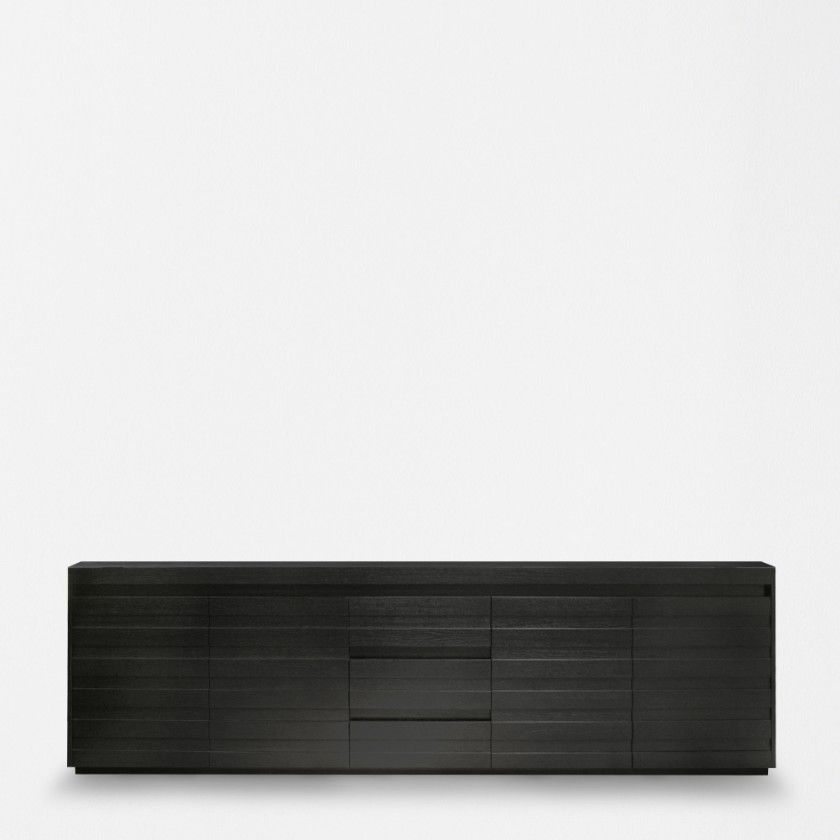Contemporary Chest Of Drawers Wooden Black Bolivar Xvl