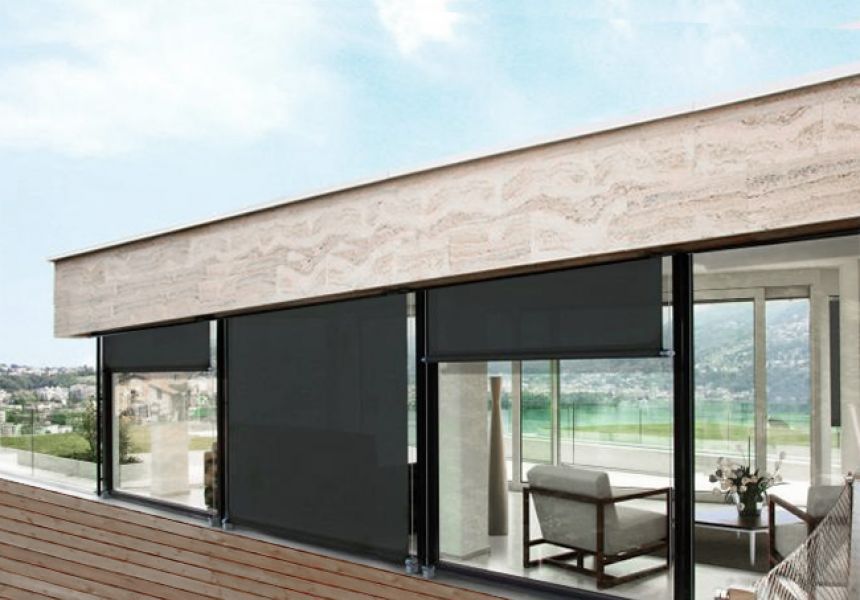 Roller Blinds Fabric Polyester Fiberglass Isamserramenti