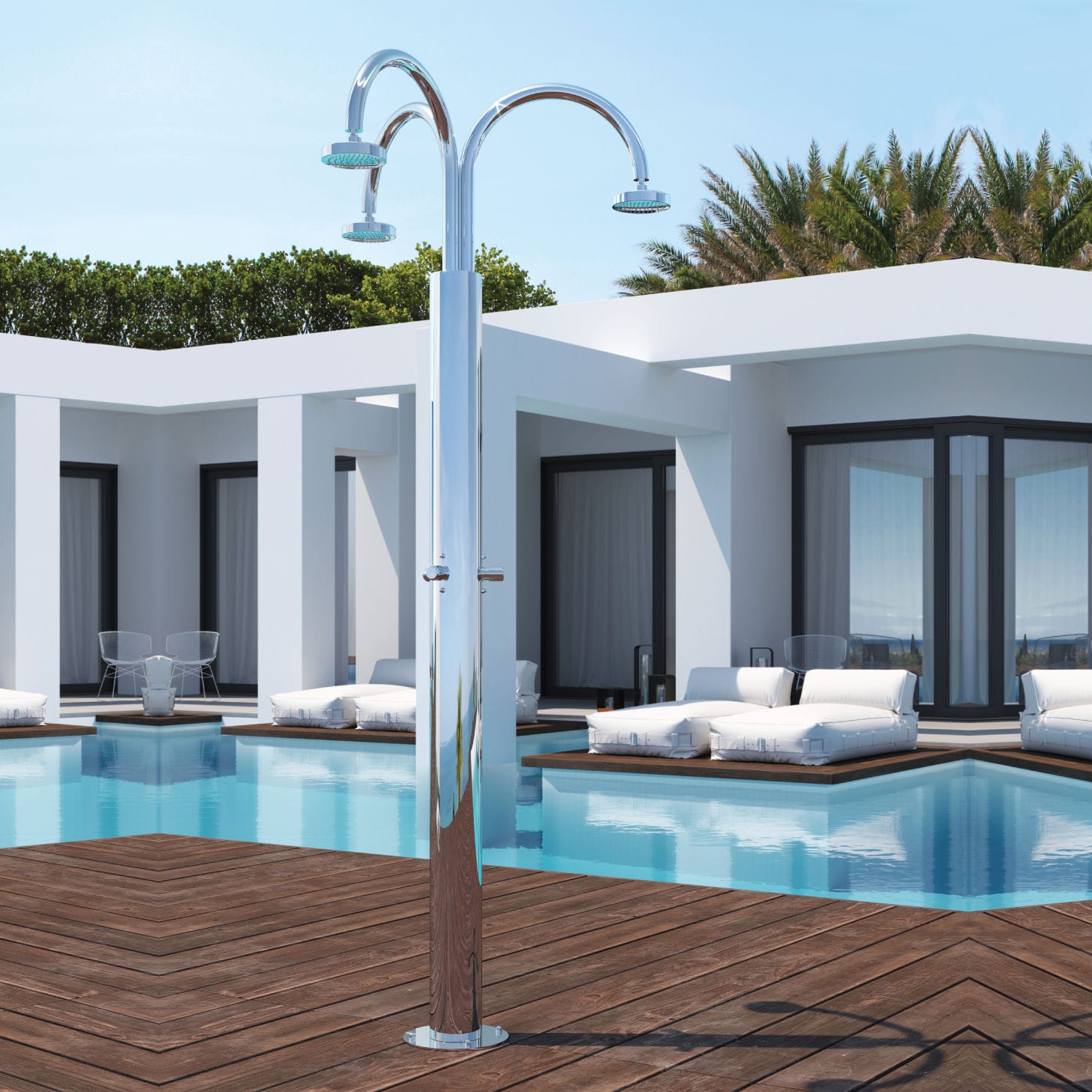 Pool garden shower COMMUNITY C140.3 Fontealta stainless steel