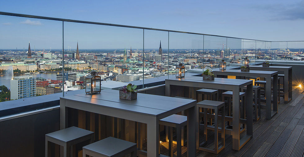 Contemporary High Bar Table Rectangular Garden Commercial