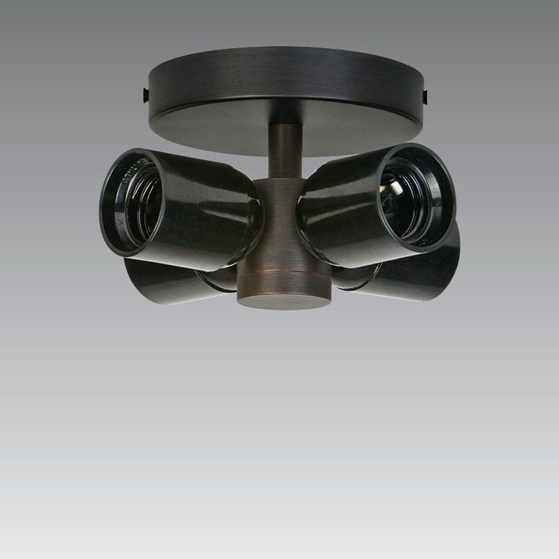 Contemporary Ceiling Light Round Bronze Led Kentika Short