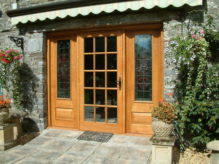 Entry Door Swing Solid Wood Oak Side Panels Broadleaf Timber