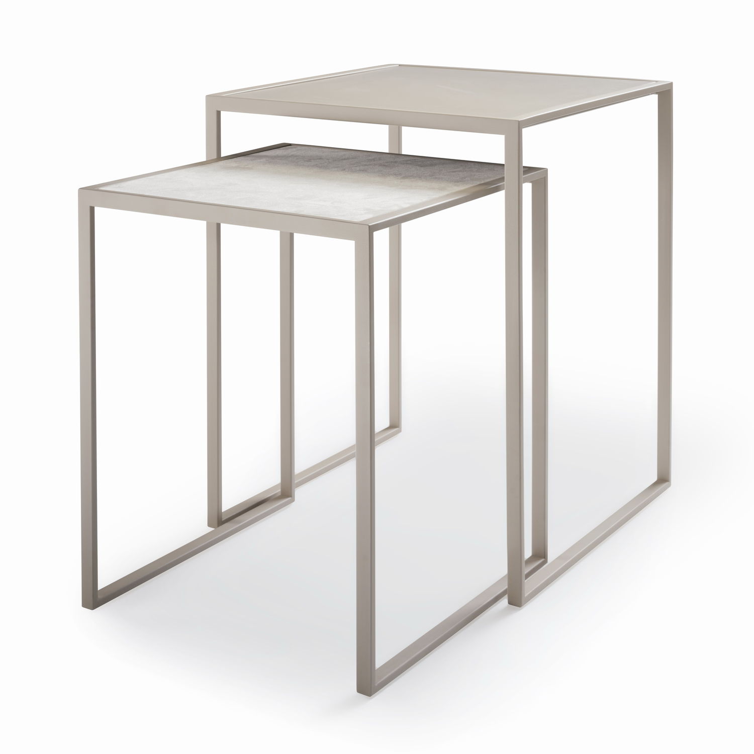 Contemporary nesting tables MINIMIZE YOMEI Macassar ebony