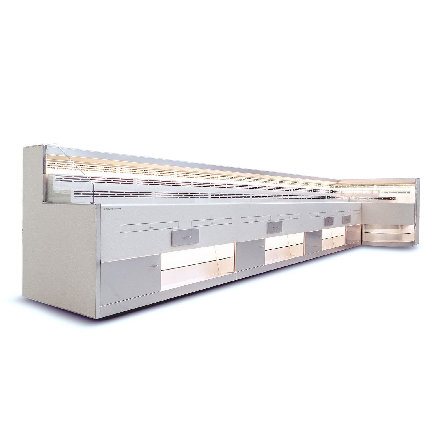 Counter refrigerated display case - ELFIN - CRIOCABIN S.p.A. - shelf ...