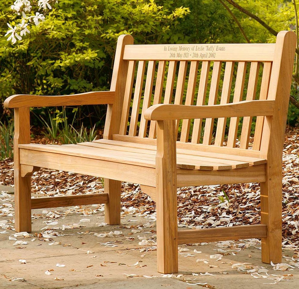 Traditional garden bench - Glenham - Barlow Tyrie - teak / with ...