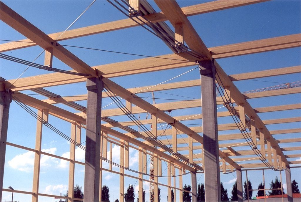 Wooden beam - TRUSSED BEAMS - Wiehag - rectangular / lattice