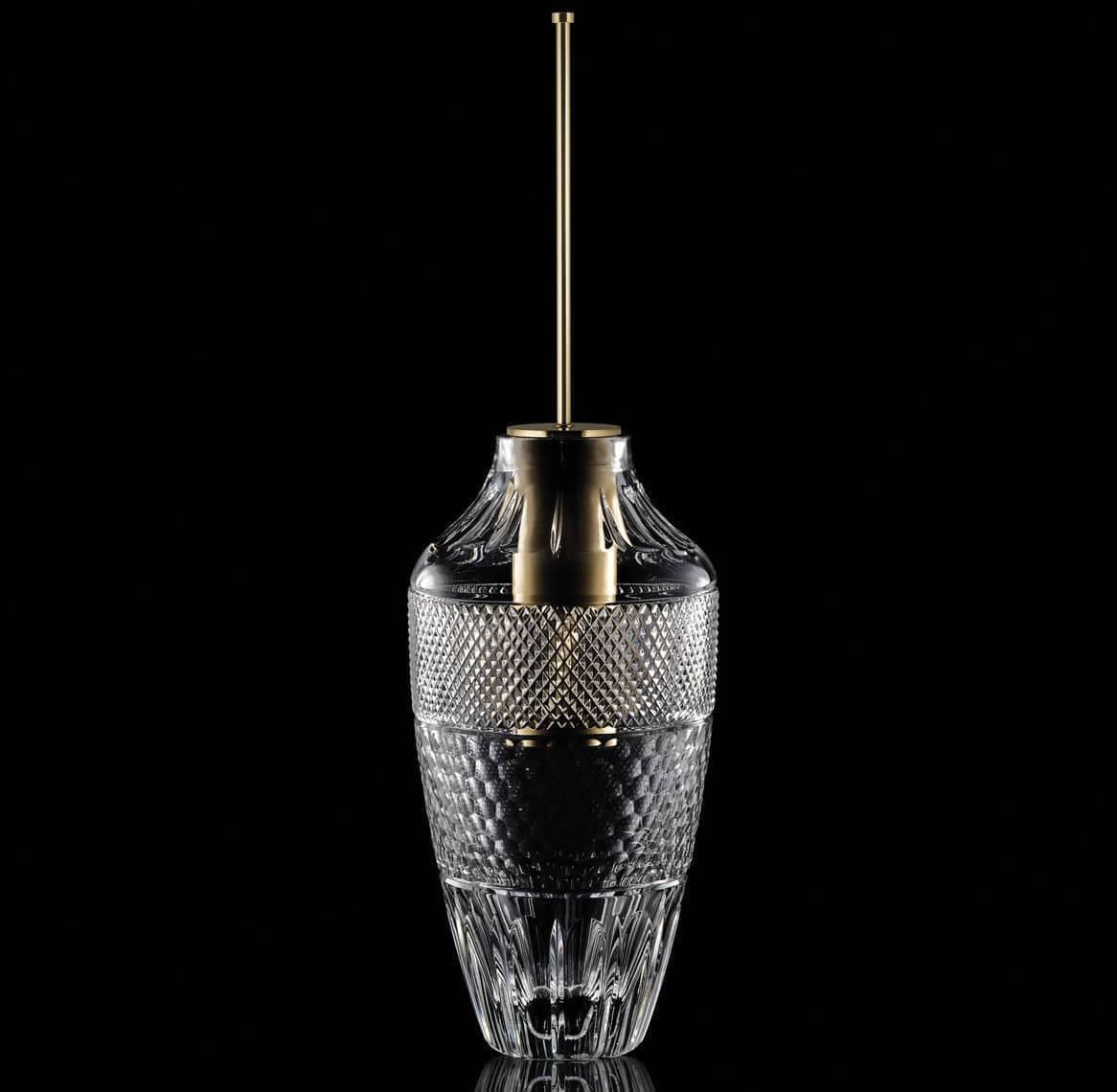 Chrome toilet brush OPERA CRYSTAL GLASS DESIGN Srl crystal / floor