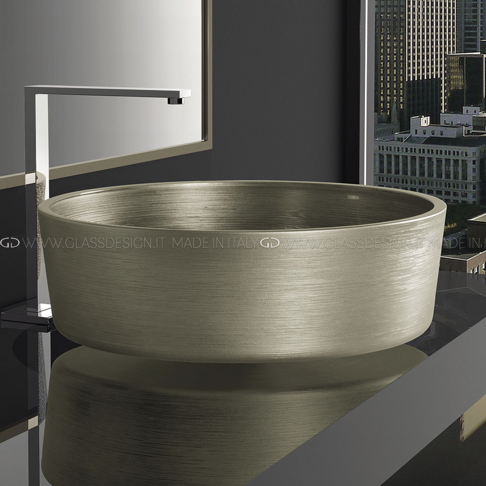 Countertop washbasin Metropole Katino GLASS DESIGN Srl glass