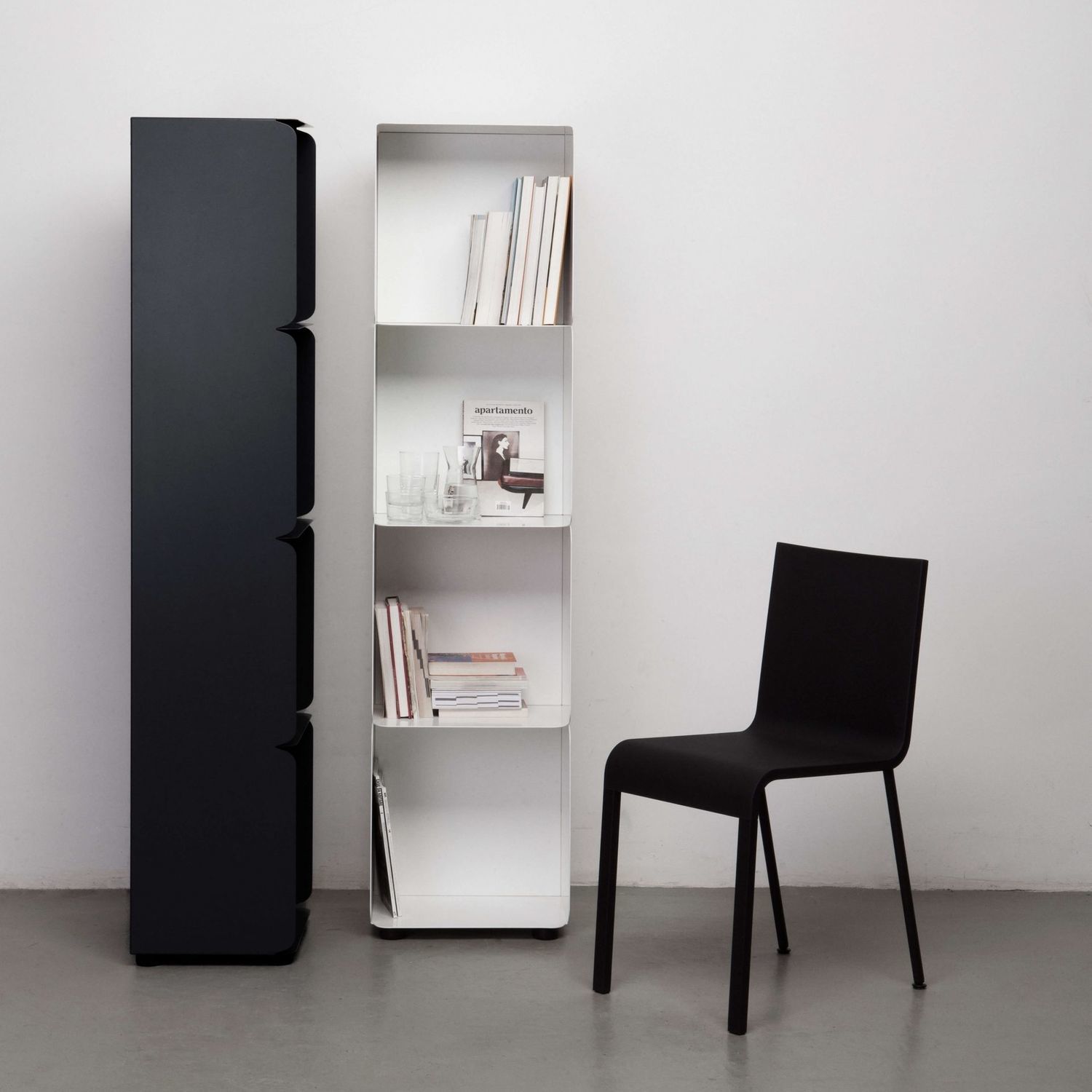 Free-standing bookcase - Collar - Quodes - contemporary / sheet metal ...