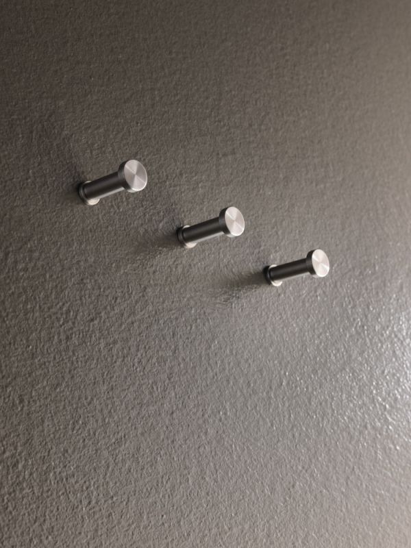 Contemporary Coat Hook Stainless Steel Triple Bathroom