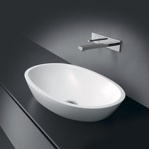 Free-standing washbasin - 13 - CASA BATH - ceramic / oval / contemporary