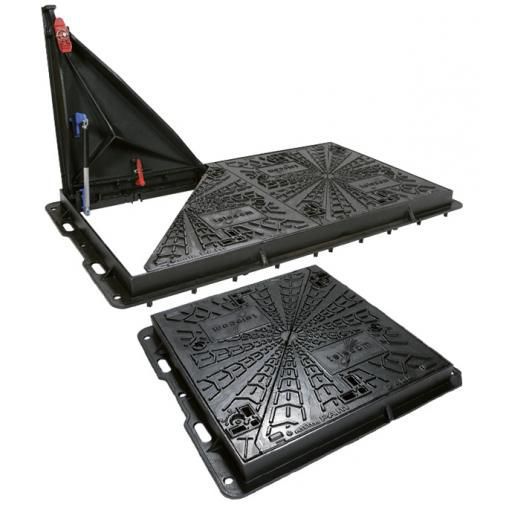 Cast Iron Manhole Cover T Max Saint Gobain Canalisation Rectangular With Built In Lid