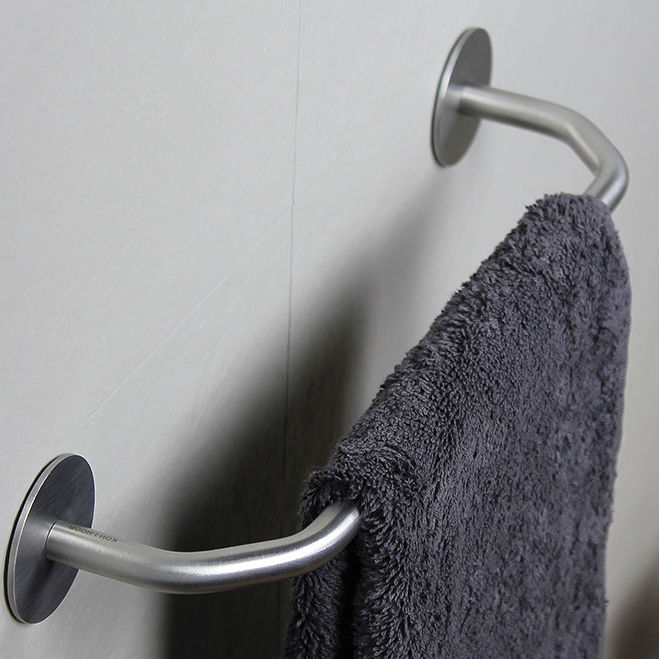 Koh Rack 1-bar towel rack - TRATTO - KOH-I-NOOR - wall-mounted / stainless steel ...