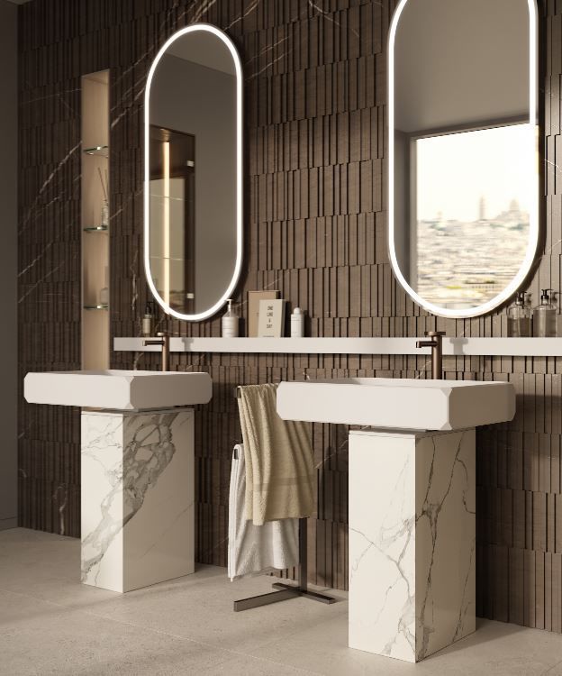 Freestanding washbasin TOWER KEPLERO MOMA DESIGN ceramic