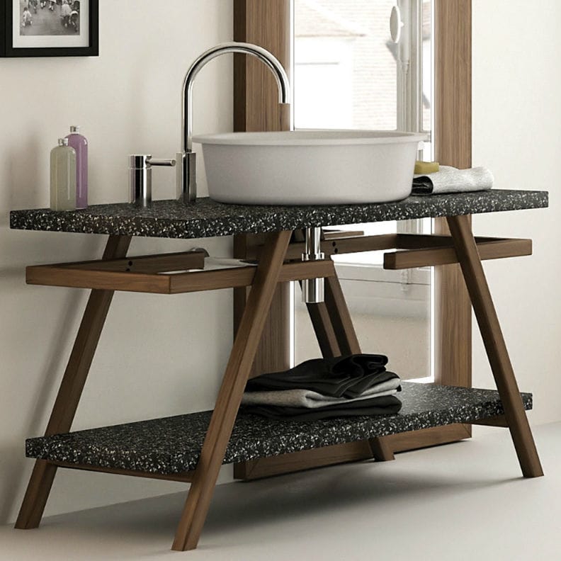 Contemporary bathroom cabinet - PROVENCE TABLE - MOMA DESIGN - wooden ...