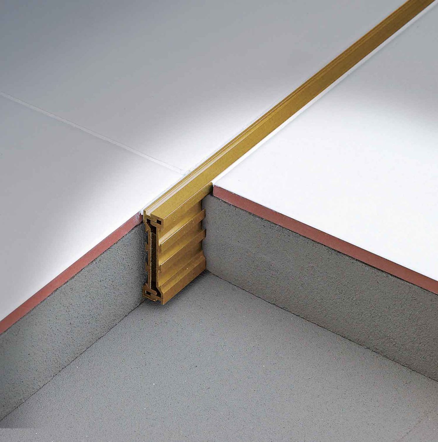 Aluminum expansion joint COFLEX CKM PROFILITEC brass / for floor