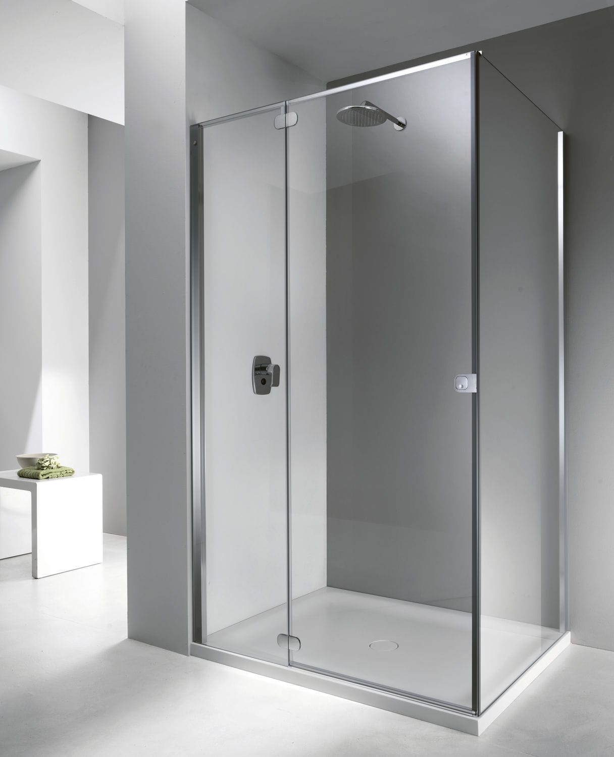 Glass Shower Cubicle Ft Fw Provex With Hinged Door Rectangular Clear Glass