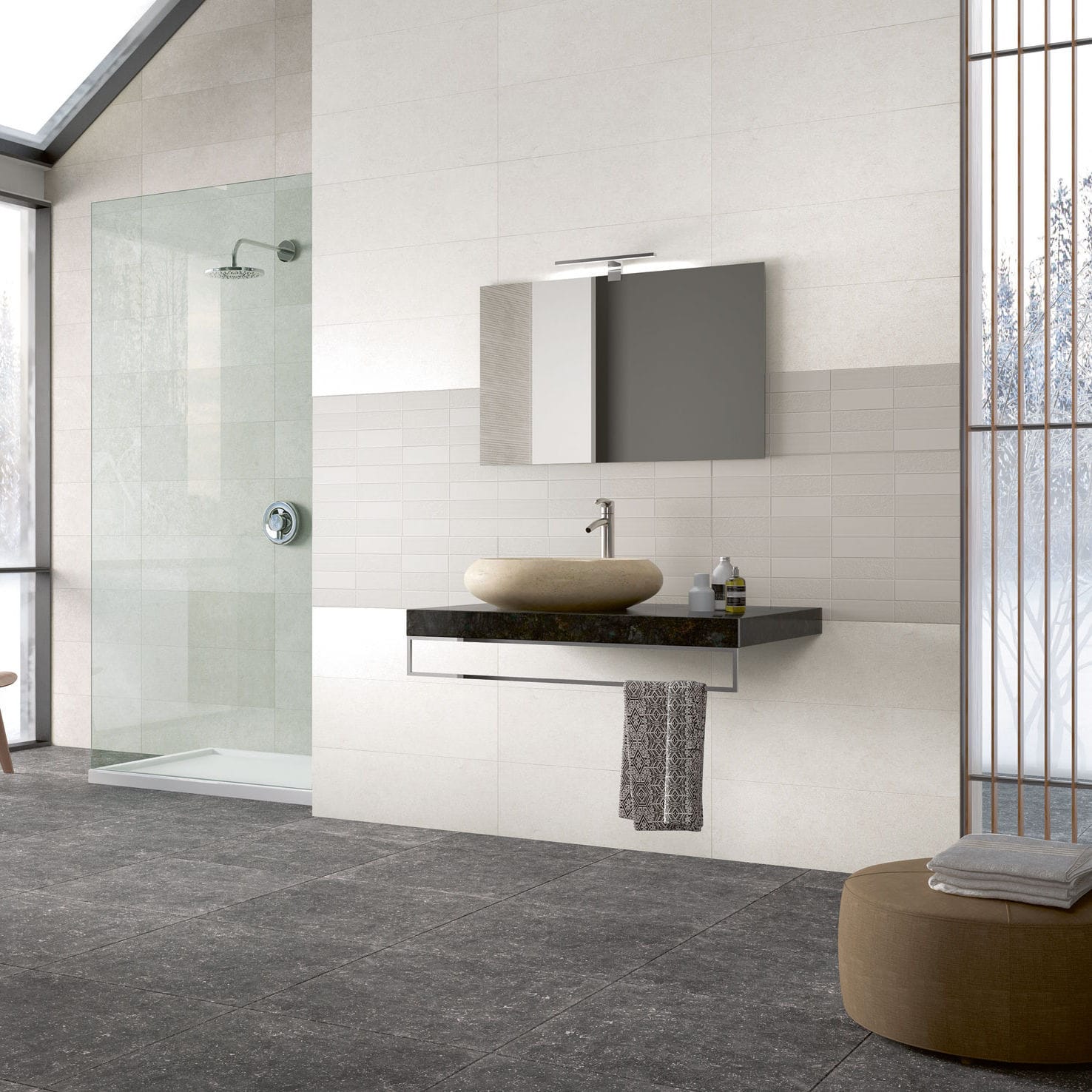 Indoor tile - LILLE - SIMA CERAMICHE - bathroom / wall / floor