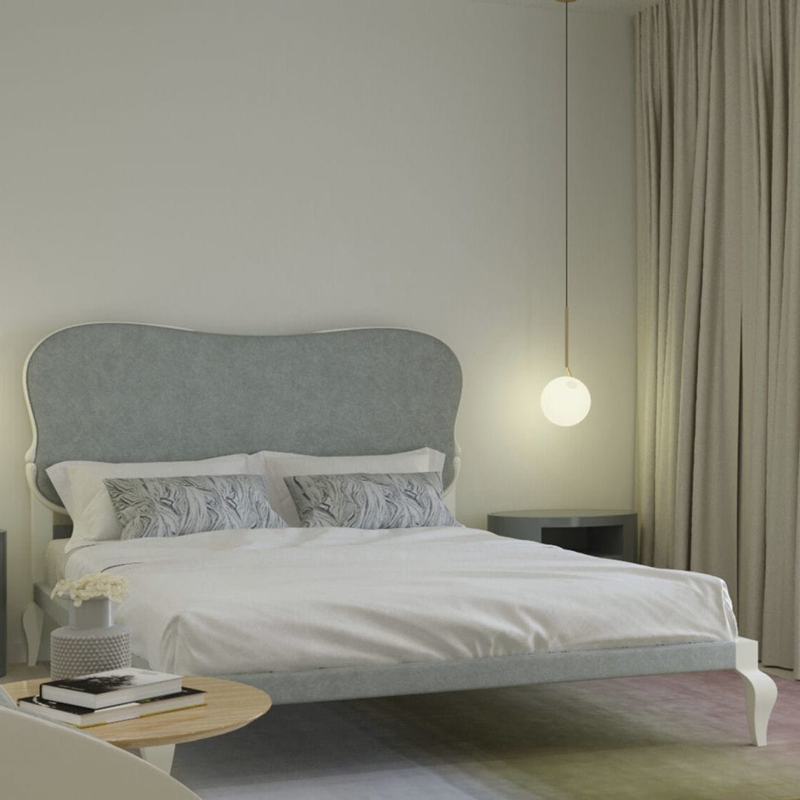 Double bed - Deluxe - Jetclass - vintage / upholstered / with ...