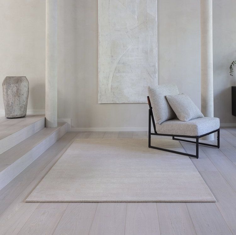 Contemporary rug FADE LIGNE PURE plain / wool / rectangular