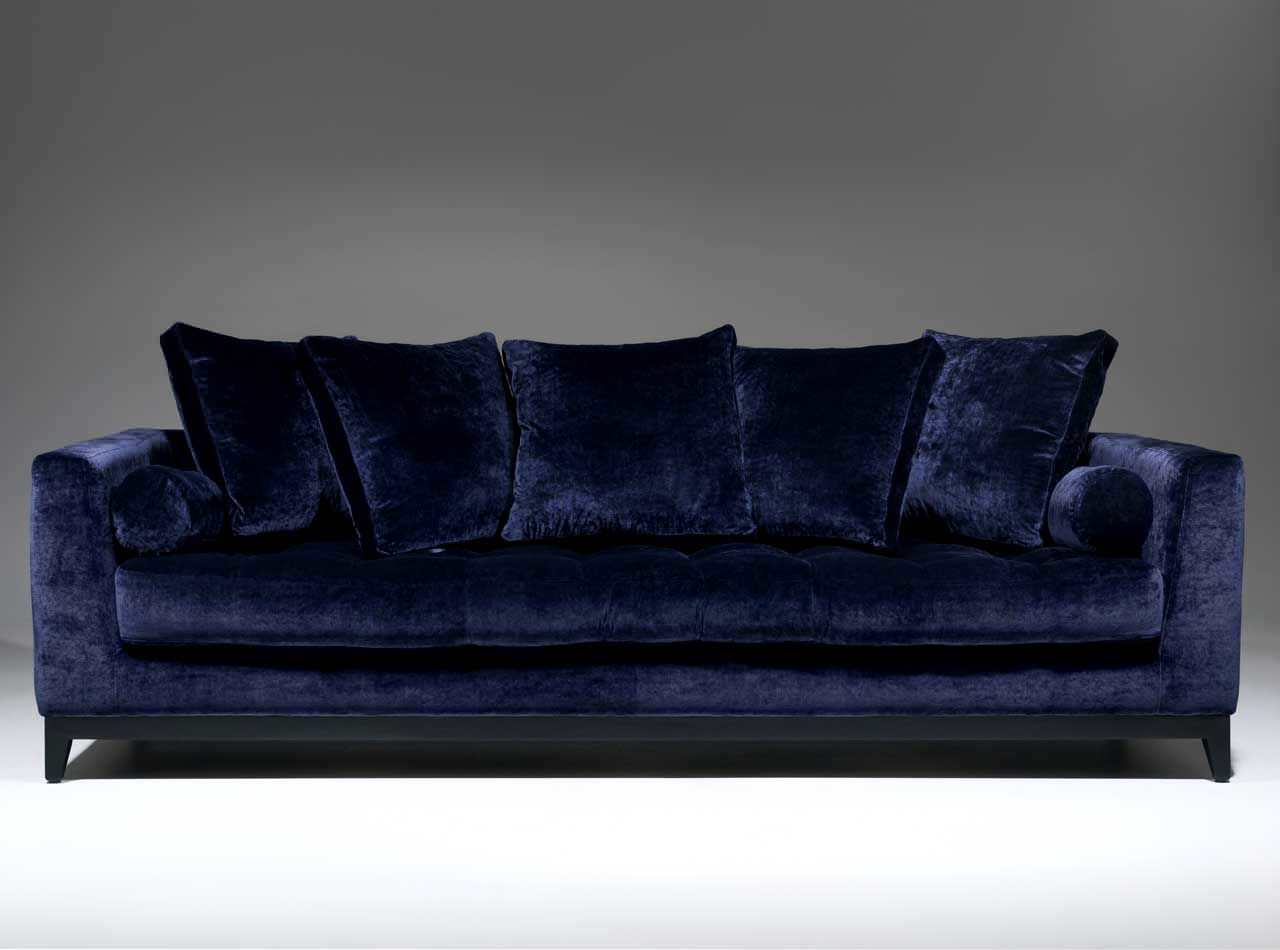 Traditional sofa LIBERTY ORIOR BY DESIGN LTD blue / fabric / 3seater