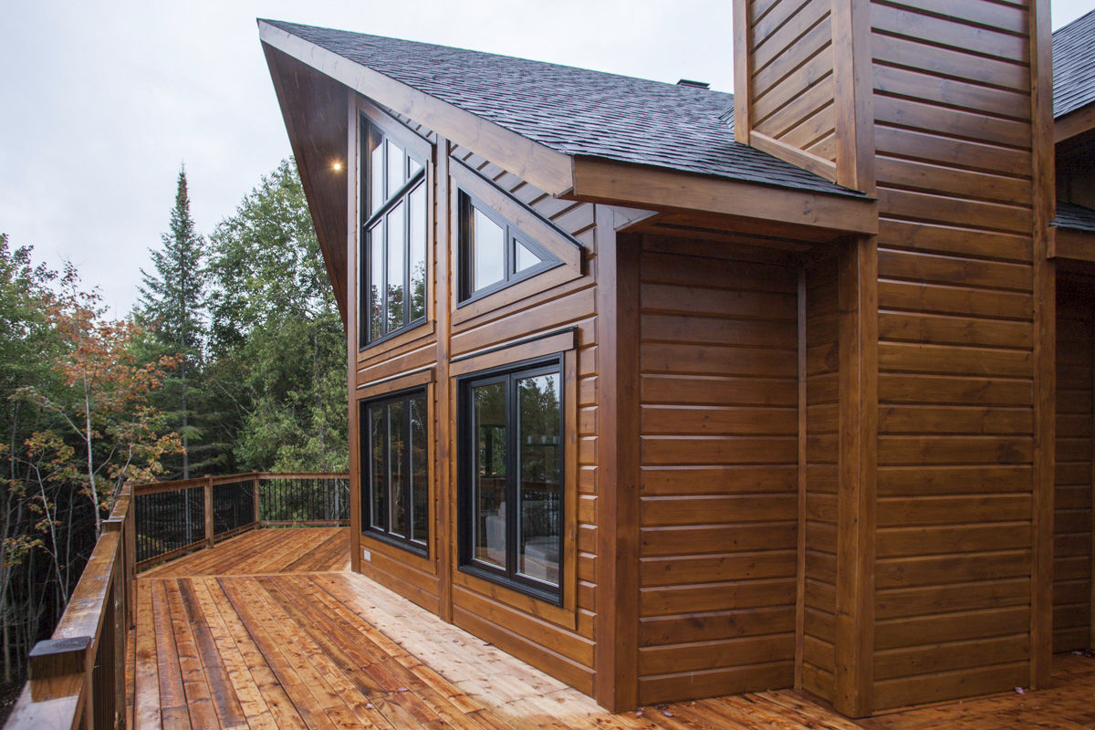 Timber Block Log Cabins Prefabricated Wooden Block Set Kubi House