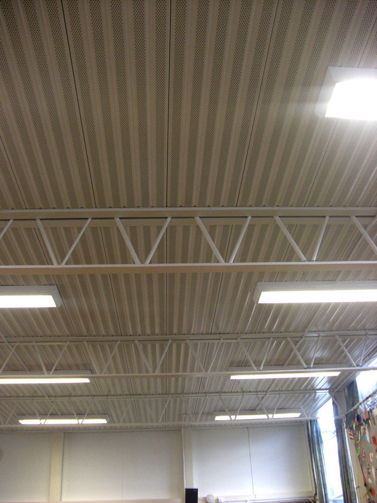 Metal Suspended Ceiling Tile Acoustic Perforated Tactray
