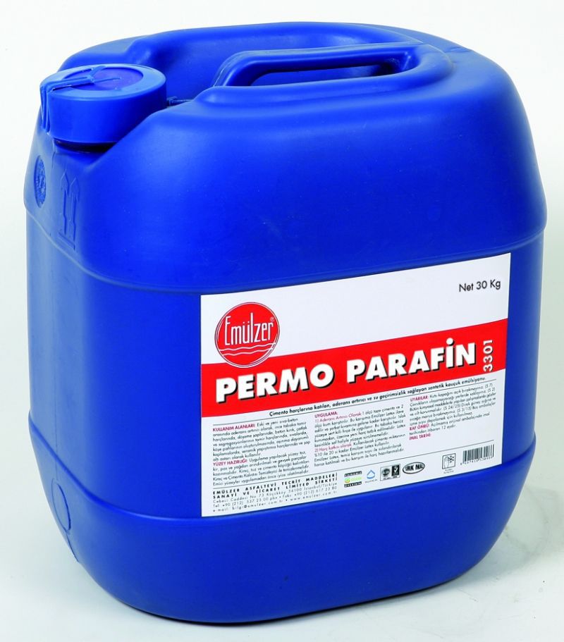 Plasticizer admixture PERMO PARAFIN 3301 EMULZER floors / for