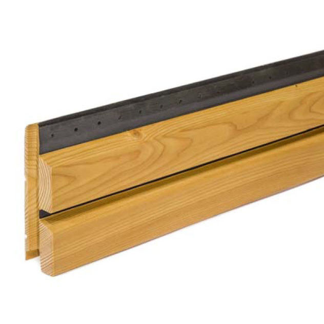 Strip cladding - OPENLAM® - SIMONIN - wooden / horizontal / grooved