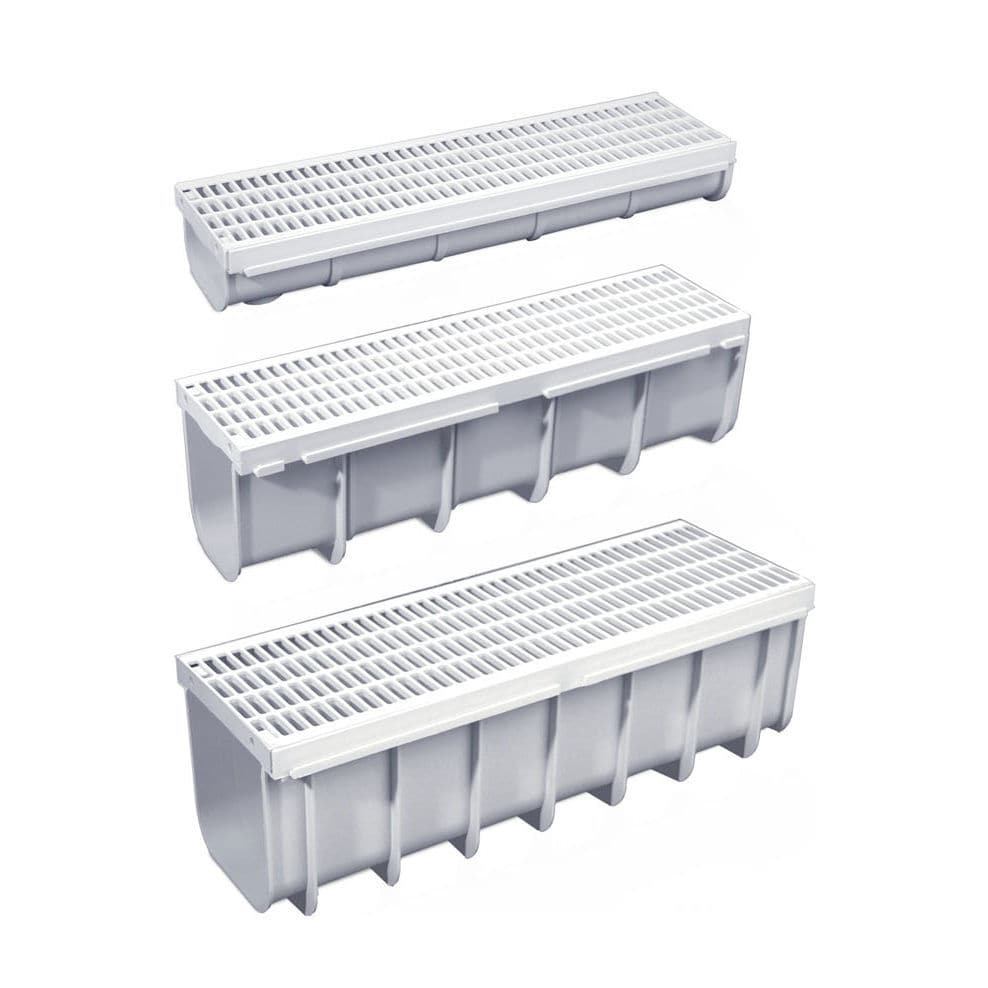Drainage channel with grating - CN13+GC13-03 - STAMPLAST SRL ...