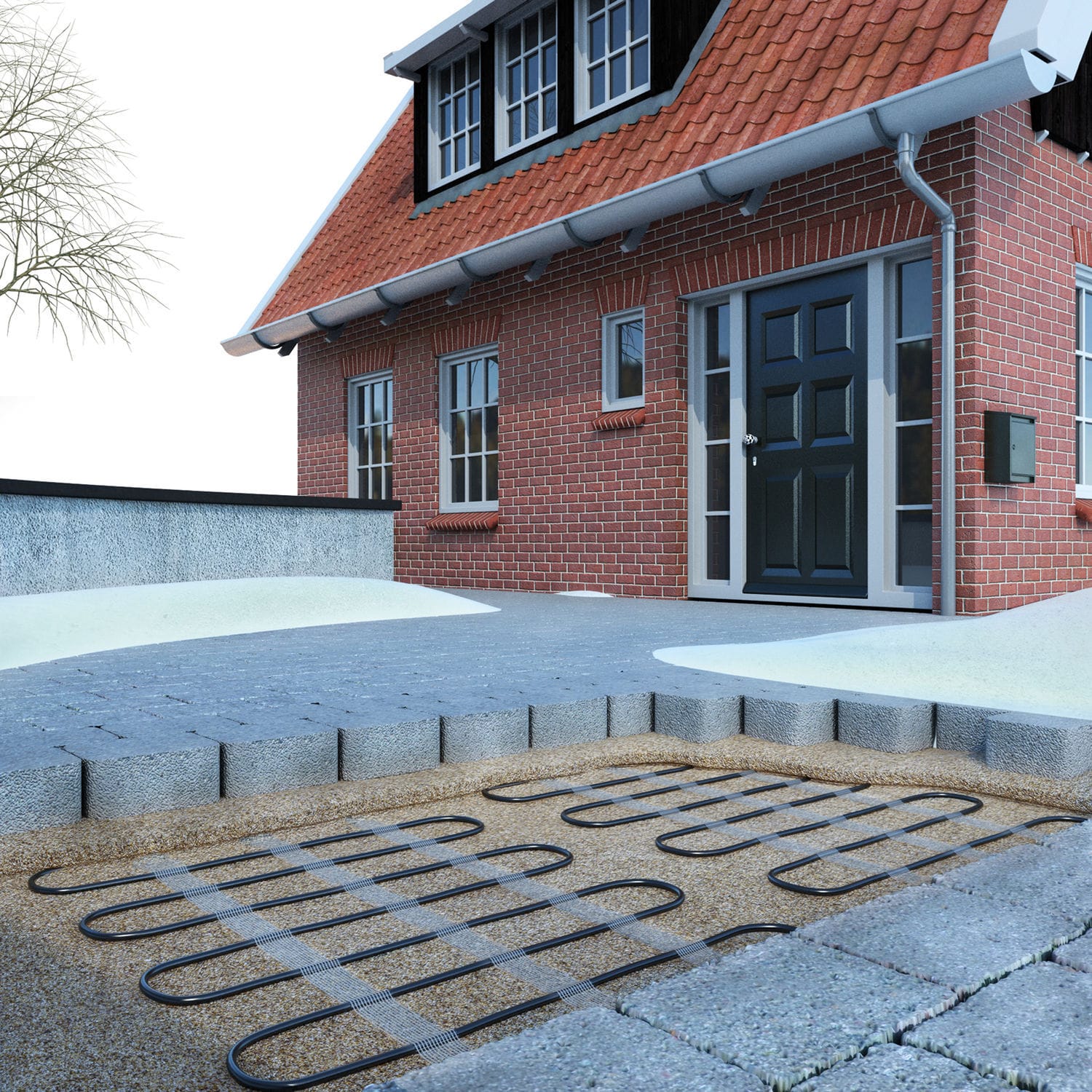 Hot water underfloor heating / electric / residential C&F TECHNICS