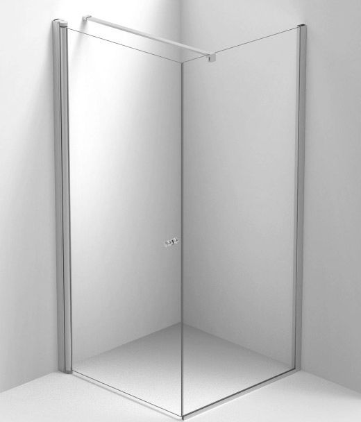 Tempered Glass Shower Enclosure Form Balteco As Fixed Corner Home