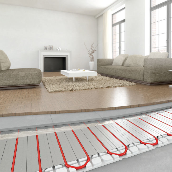 Hot Water Underfloor Heating Residential Dry Construction