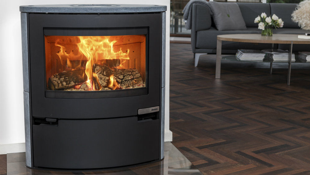 Wood Heating Stove Steel Soapstone Contemporary 15sk