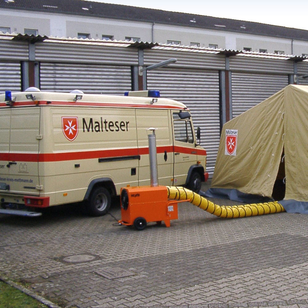 Fuel oil air heater K 30 T Dantherm Group A/S freestanding / mobile