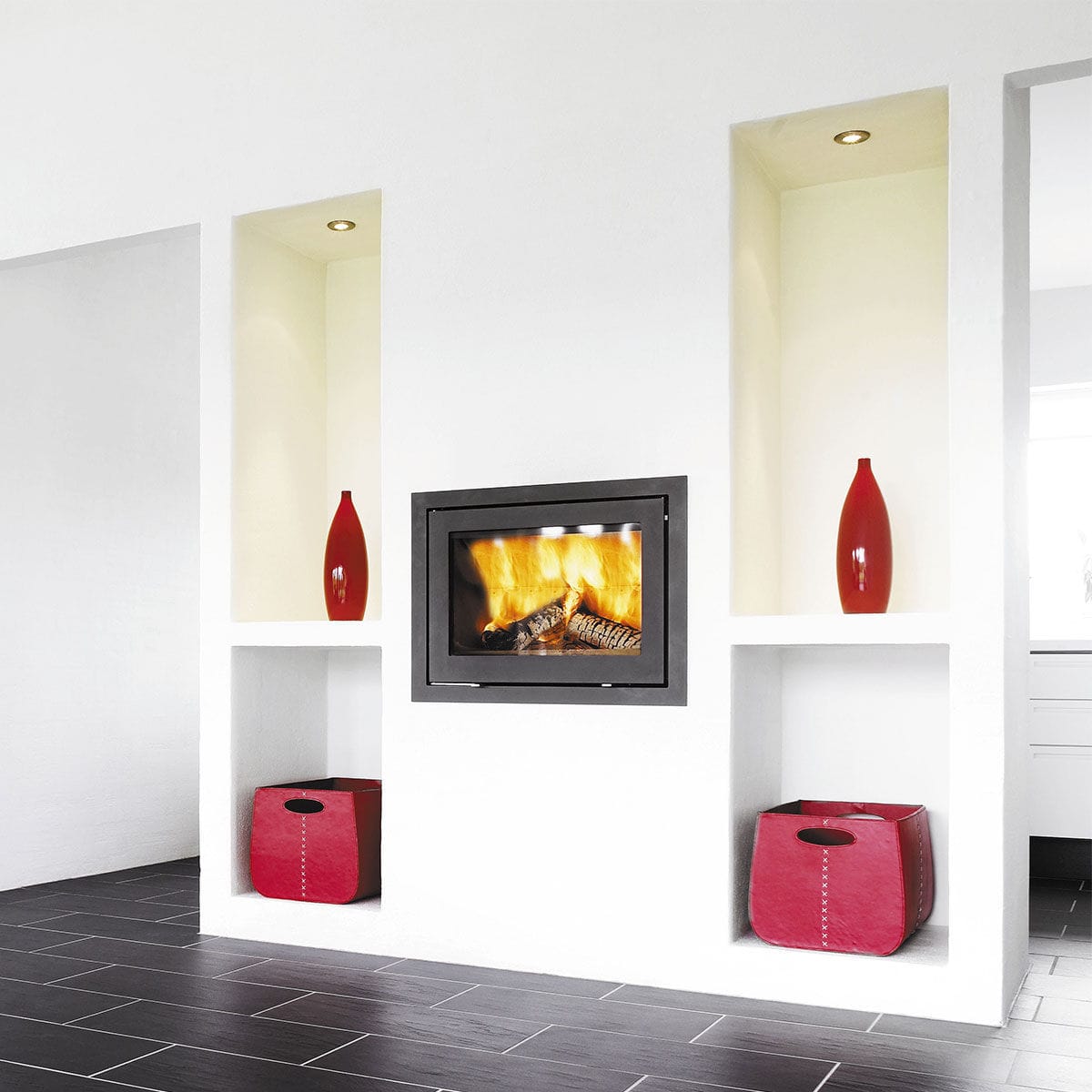 Wood Burning Fireplace Insert H530 Jydepejsen A S