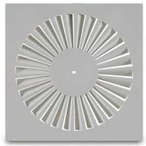Wall-mounted air diffuser - KPQ SERIES - MP3 - square / circular / helical